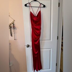Red Satin Windsor Dress ❤️ | SIZE SMALL